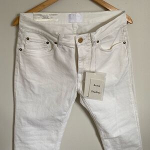 ACNE white Ace jeans in 31/32